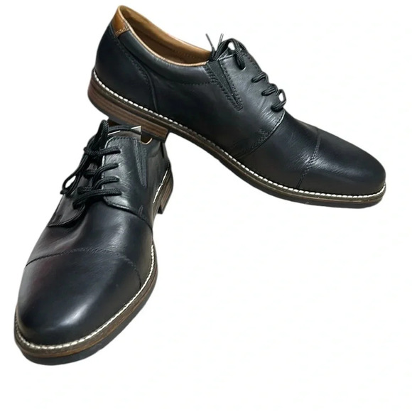 Rieker men shoes,black,NEW,leather cap Oxford size  11.5, reg 170$ - Picture 3 of 15